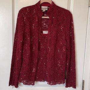 Designer Joseph Ribkoff 2-Piece Design Embellished Camisole And Jacket